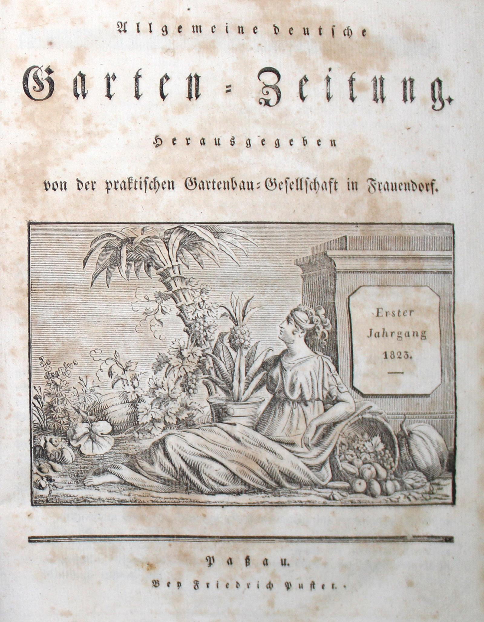 Allgemeine deutsche Garten-Zeitung. | Bild Nr.1