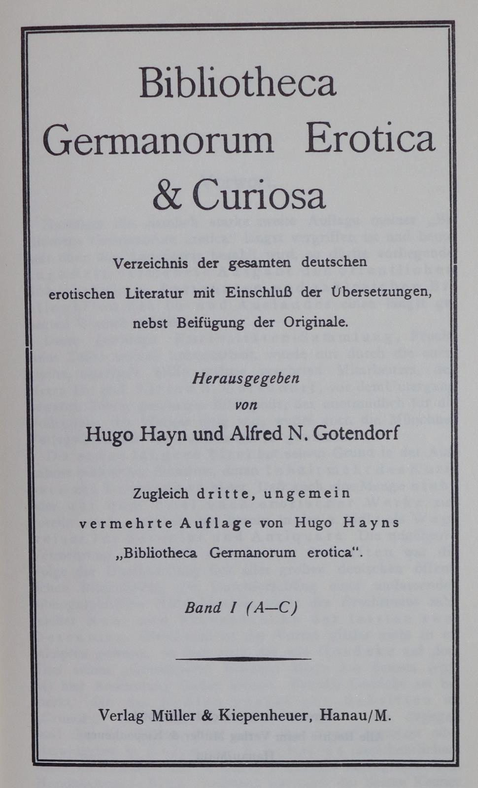 Hayn,H. u. A.N.Gotendorf. | Bild Nr.1