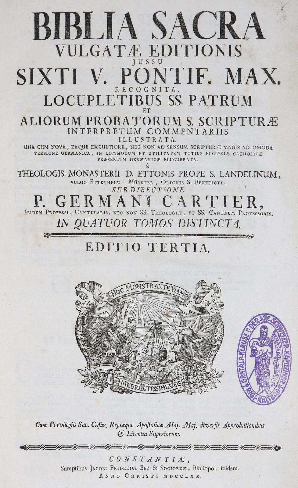 Biblia latino-germanica. | Bild Nr.3