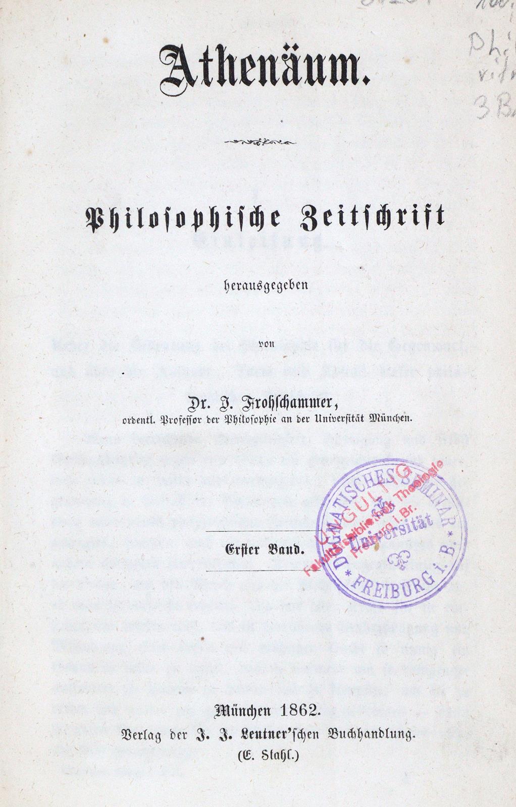 Frohschammer,J. (Hrsg.). | Bild Nr.1