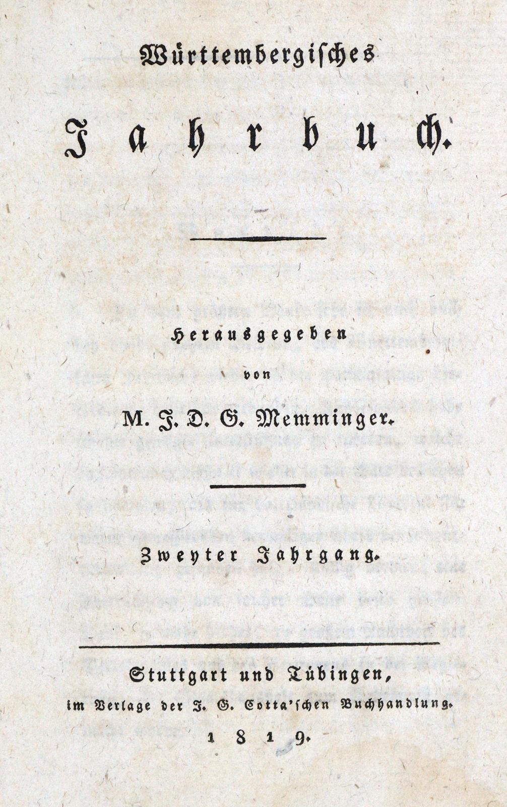 Memminger,J.D.G. (Hrsg.). | Bild Nr.2