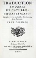 Catullus, Tibullus u. Gallus.