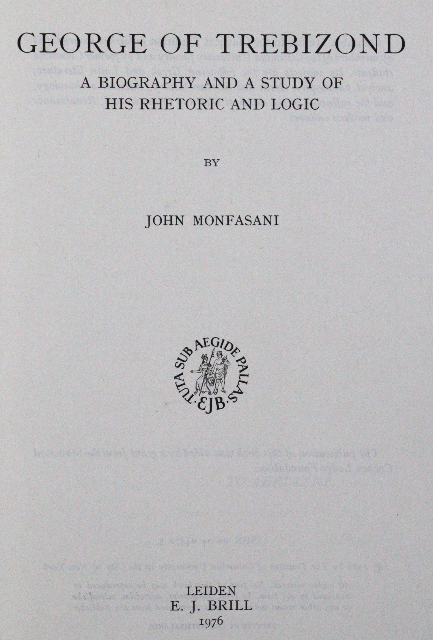 Monfasani,J. | Bild Nr.1