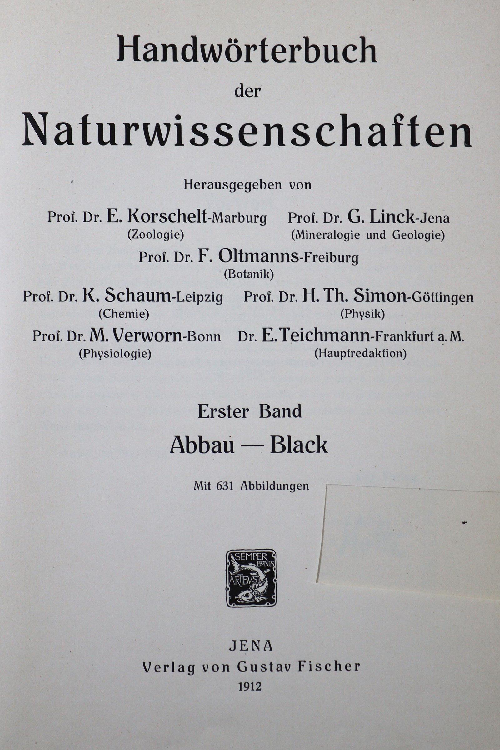 Korschelt,E. u.a. (Hrsg.). | Bild Nr.1
