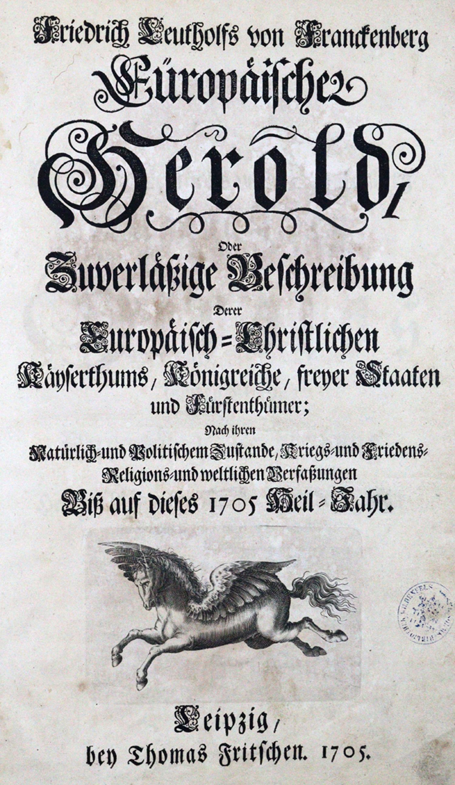 Leutholf von Franckenberg,F. (d.i. B.Zech). | Bild Nr.1