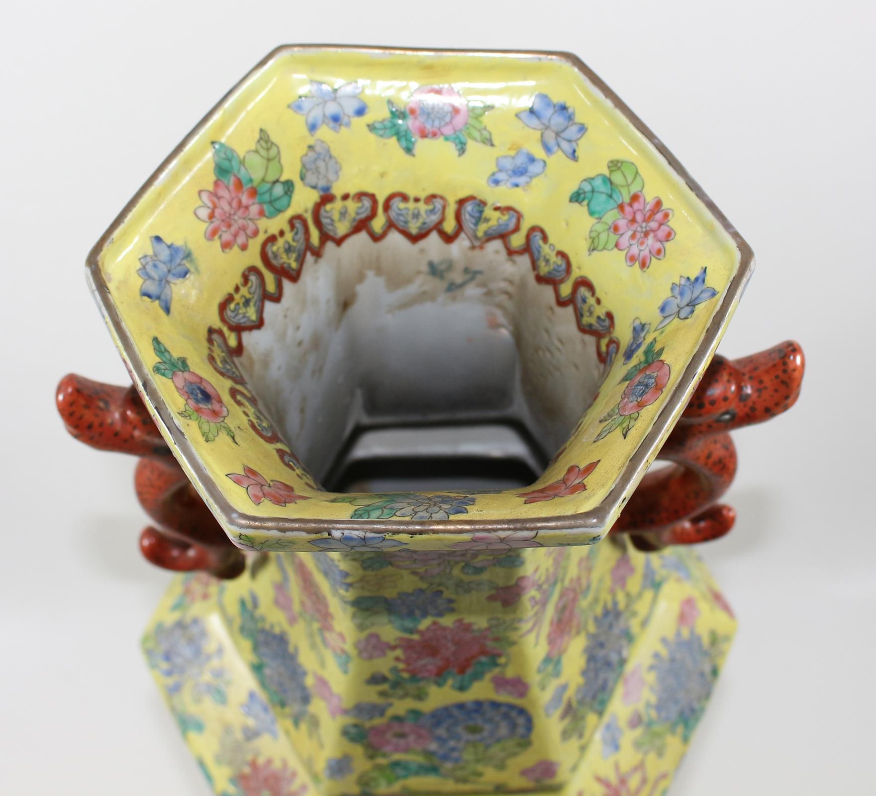 China Vase mit Mingdrachen. | Bild Nr.4