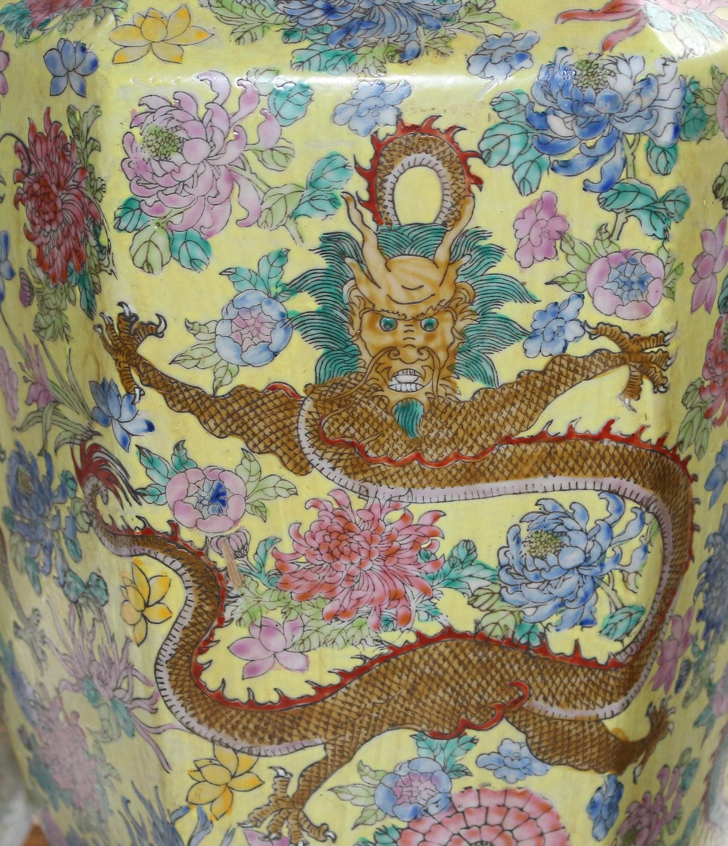 China Vase mit Mingdrachen. | Bild Nr.7