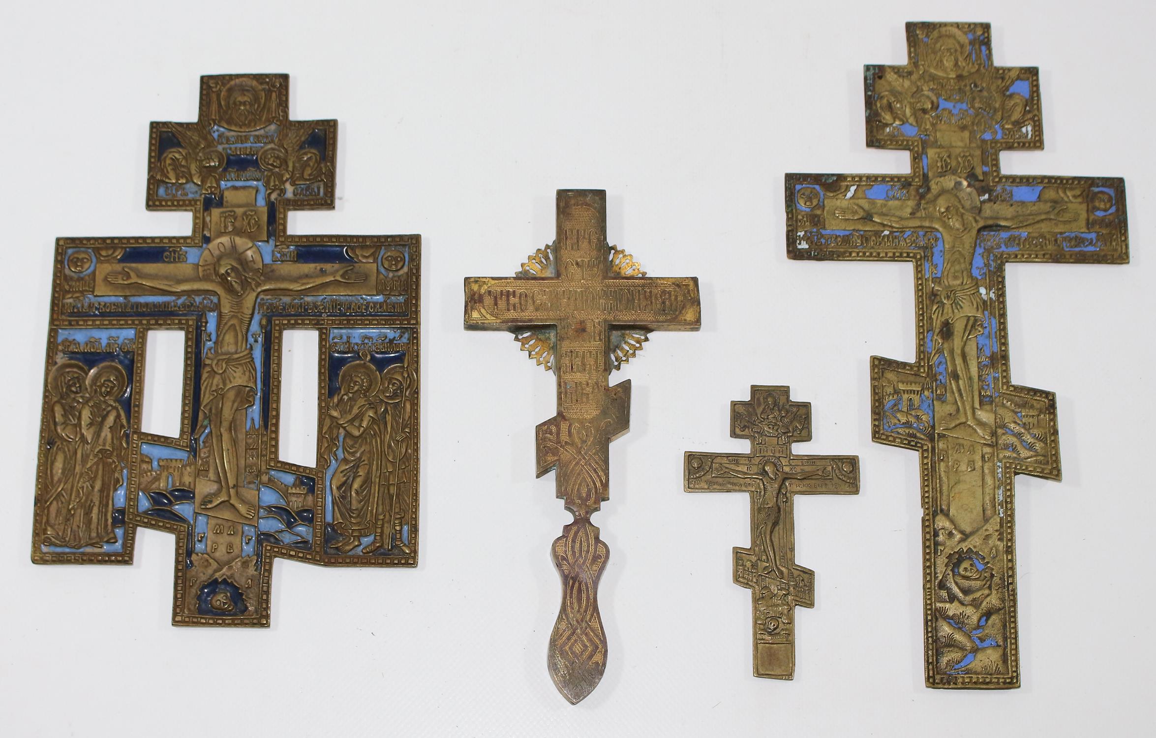 Orthodoxe Bronzekreuze. | Bild Nr.1