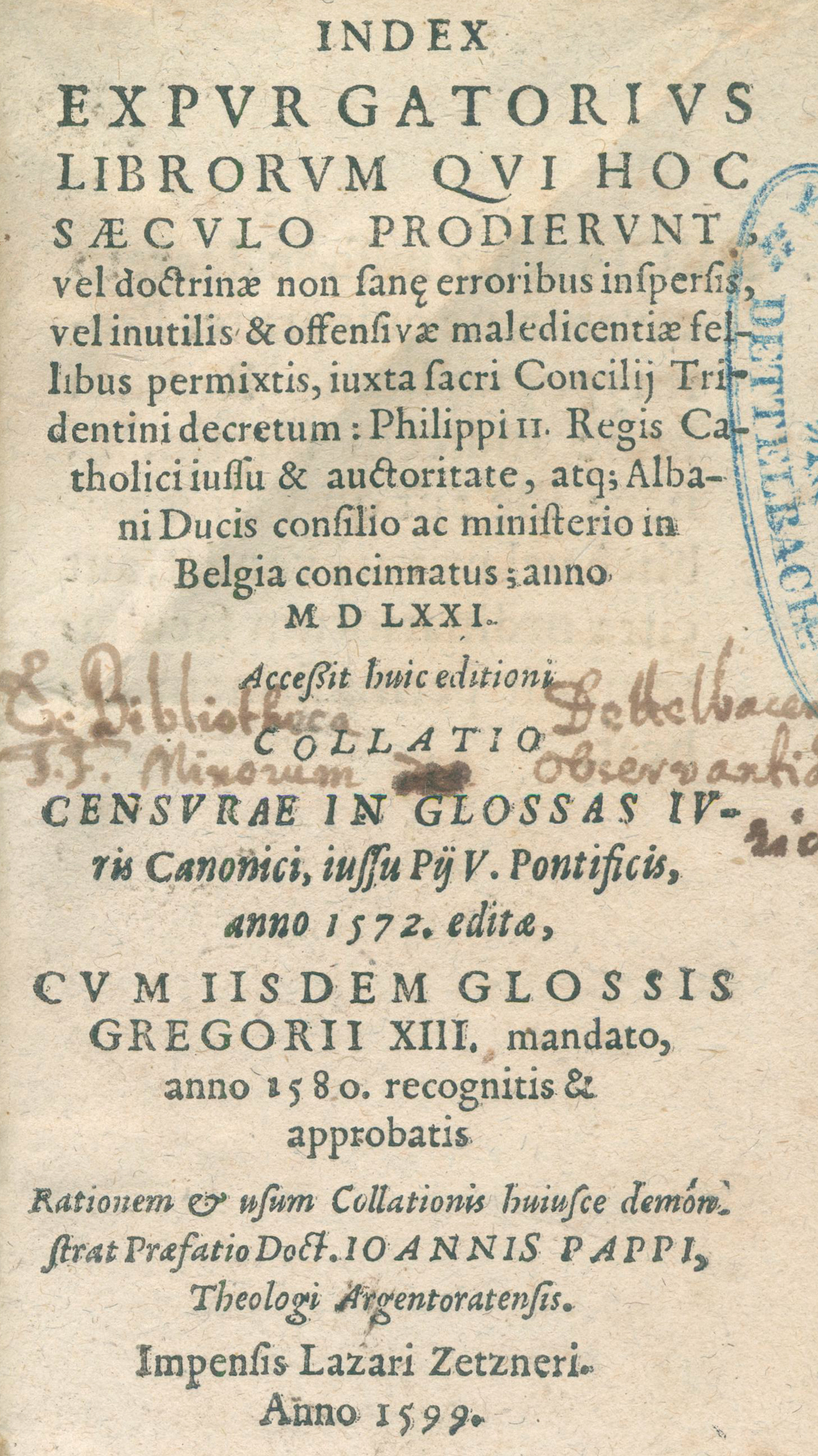 Index expurgatorius librorum | Bild Nr.1