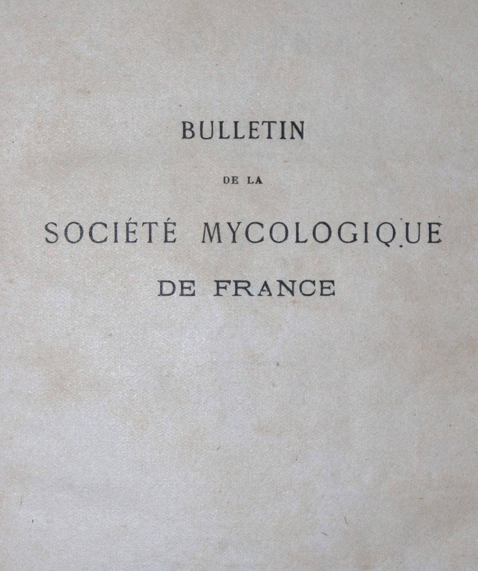 Bulletin de la Societe Mycologique | Bild Nr.2
