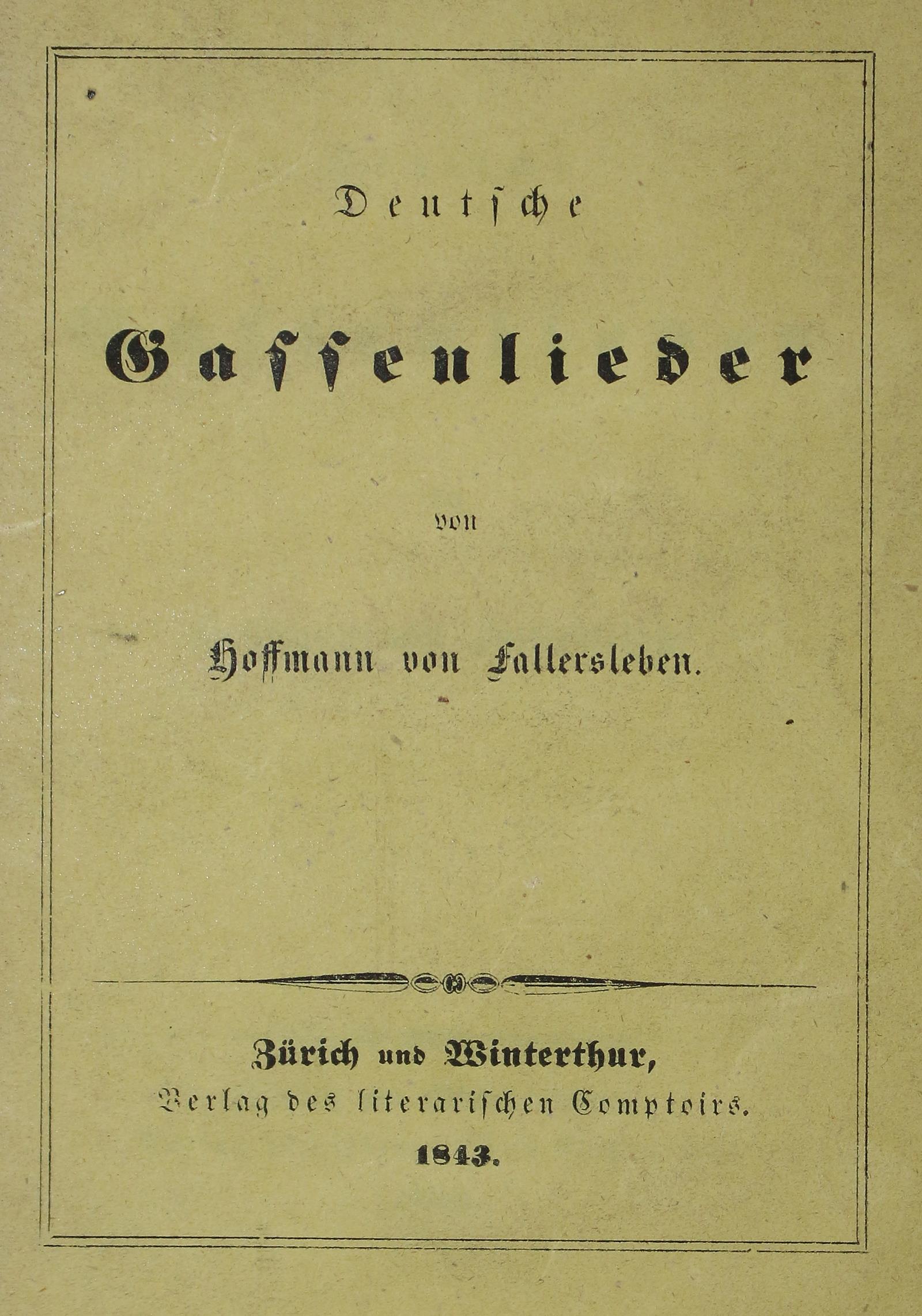 Hoffmann v. Fallersleben,(A.H.). | Bild Nr.1