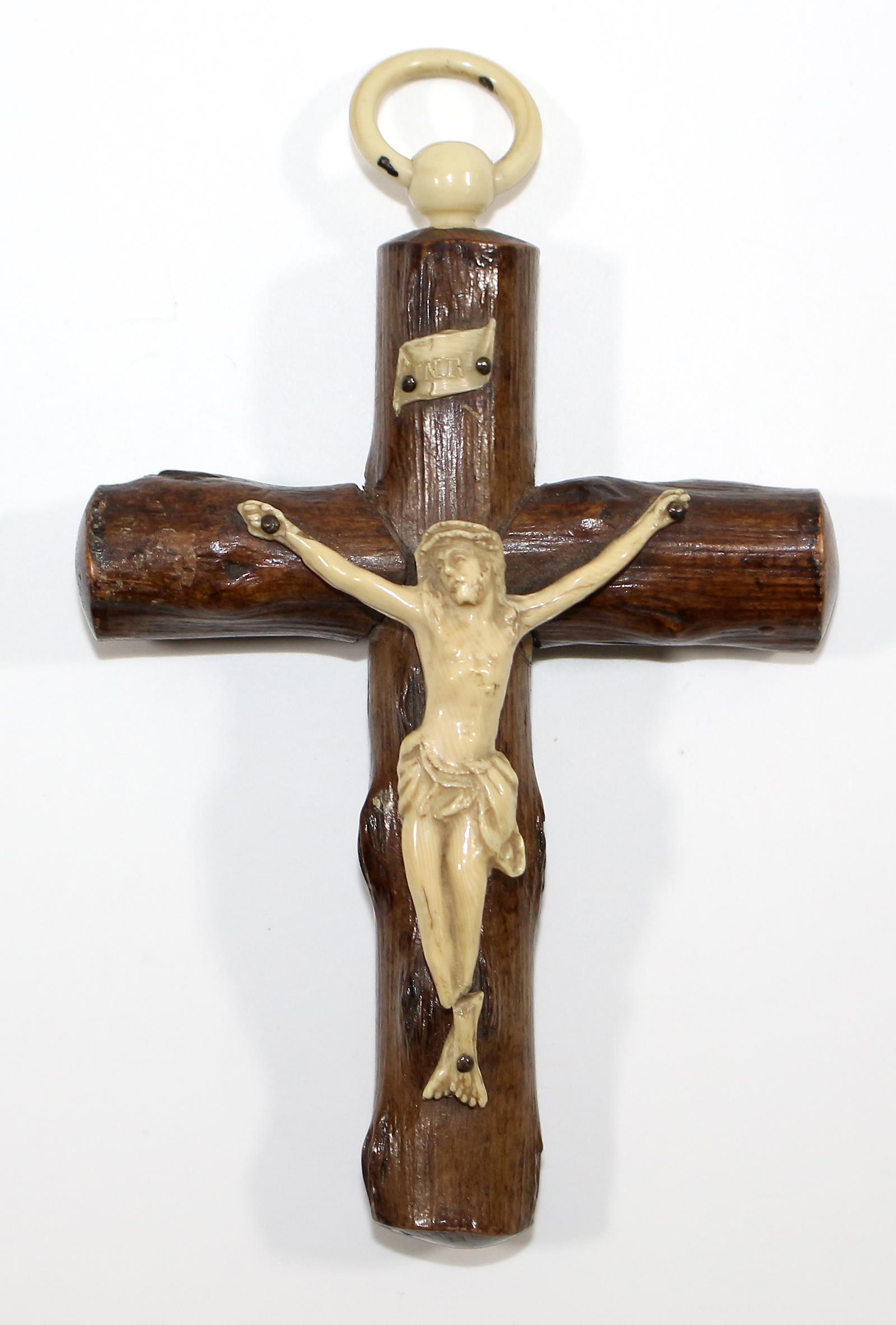 Kruzifix Elfenbein/Holz | Bild Nr.1