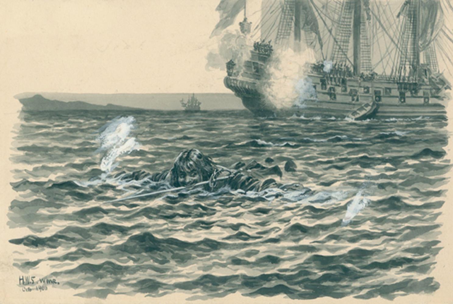 Seeschlacht. | Bild Nr.1