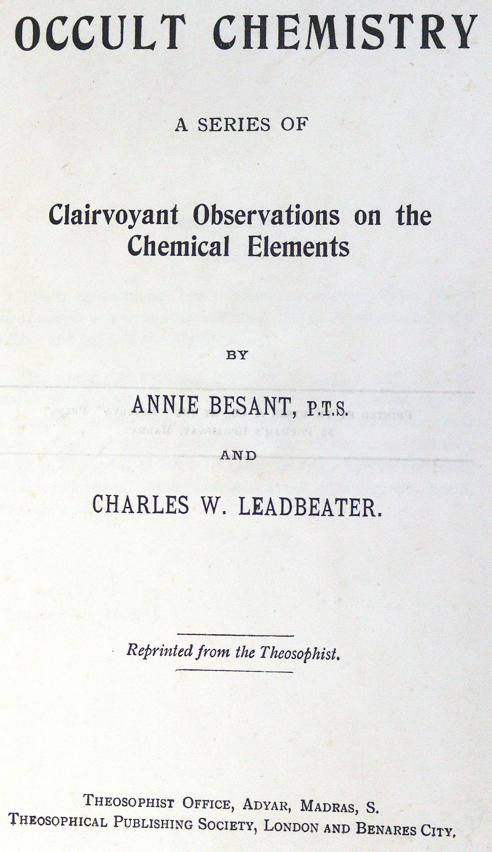 Besant,A. u. C.W.Leadbeater. | Bild Nr.1