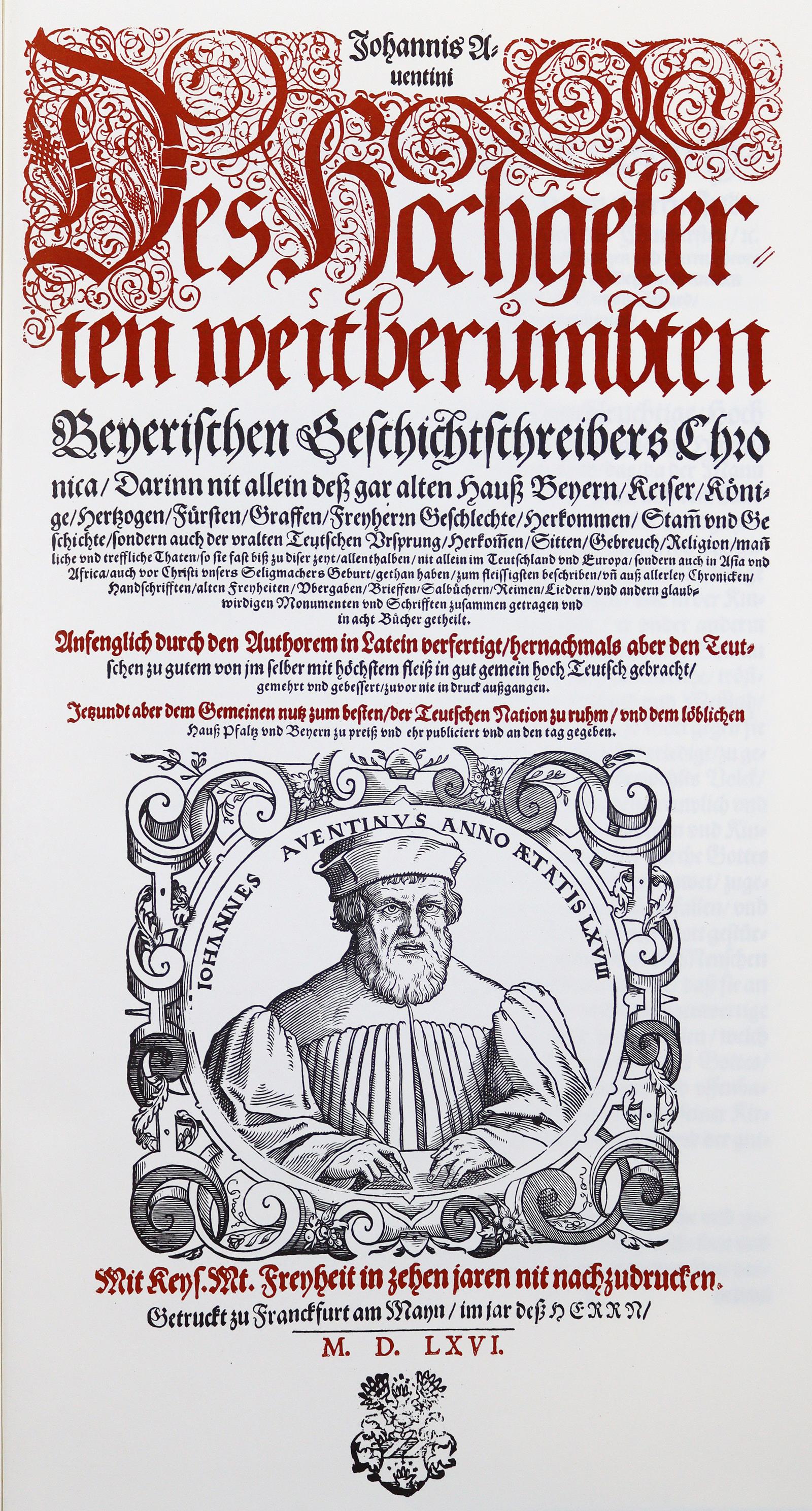 Aventinus,J. (d.i. J.Thurmair). | Bild Nr.1