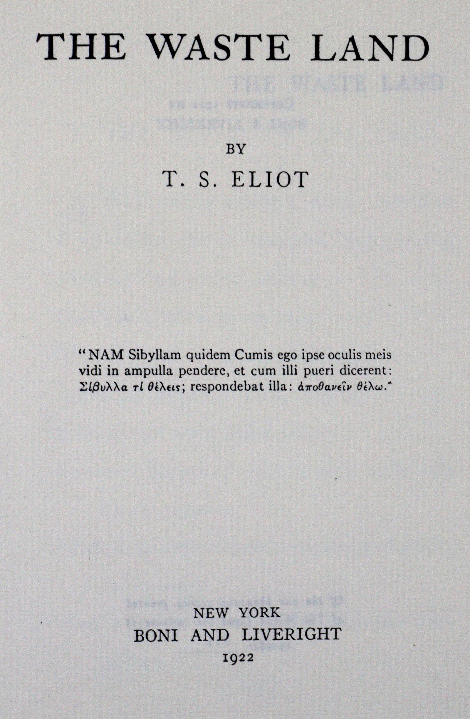 Eliot,T.S. | Bild Nr.1