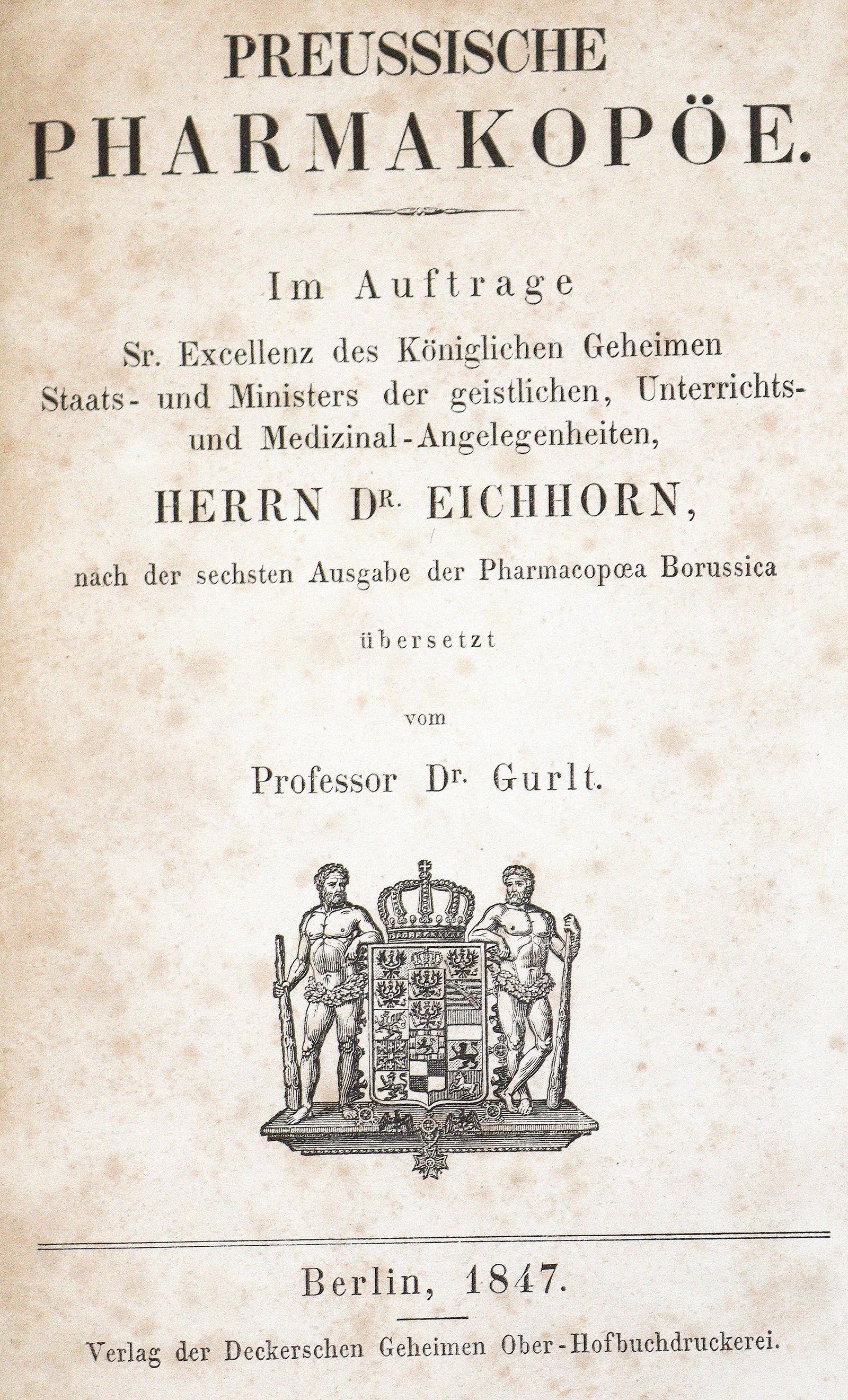 Preussische Pharmakopöe. | Bild Nr.1