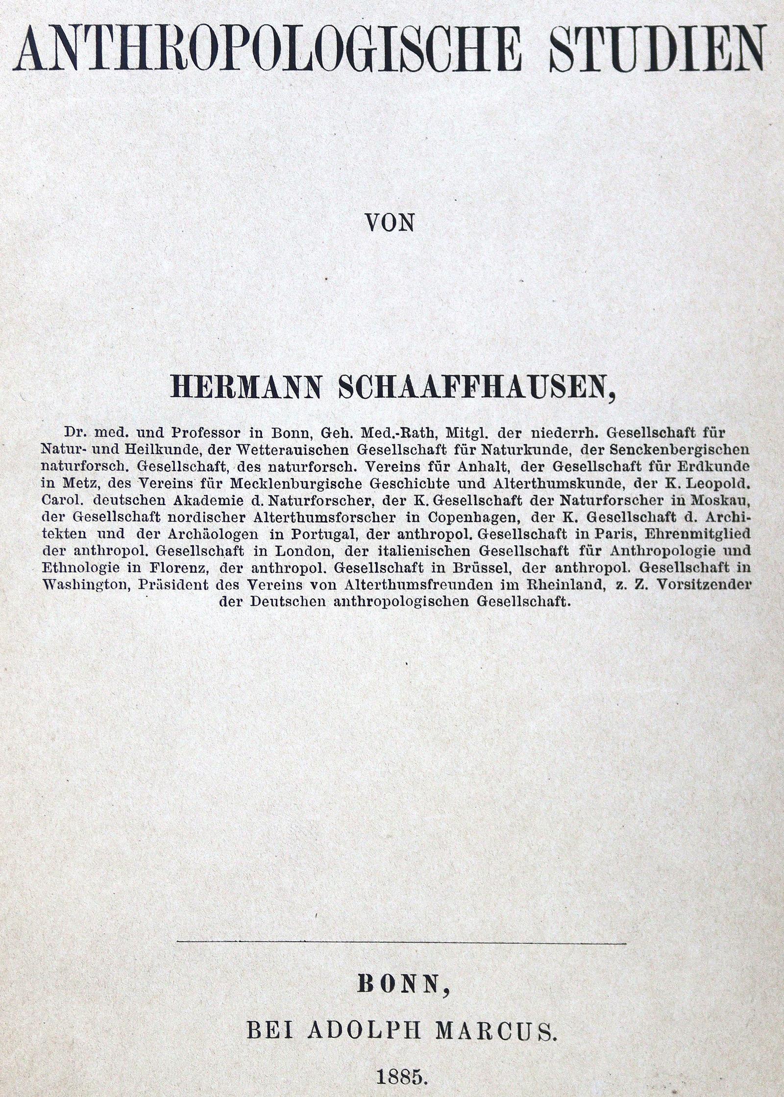 Schaaffhausen,H. | Bild Nr.1