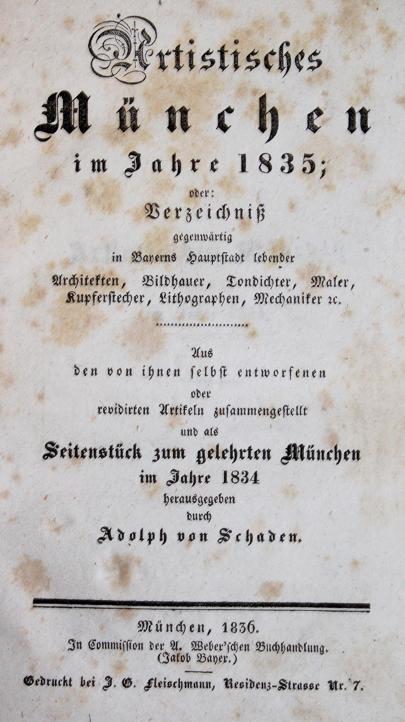 Schaden,A.v. (Hrsg.). | Bild Nr.1