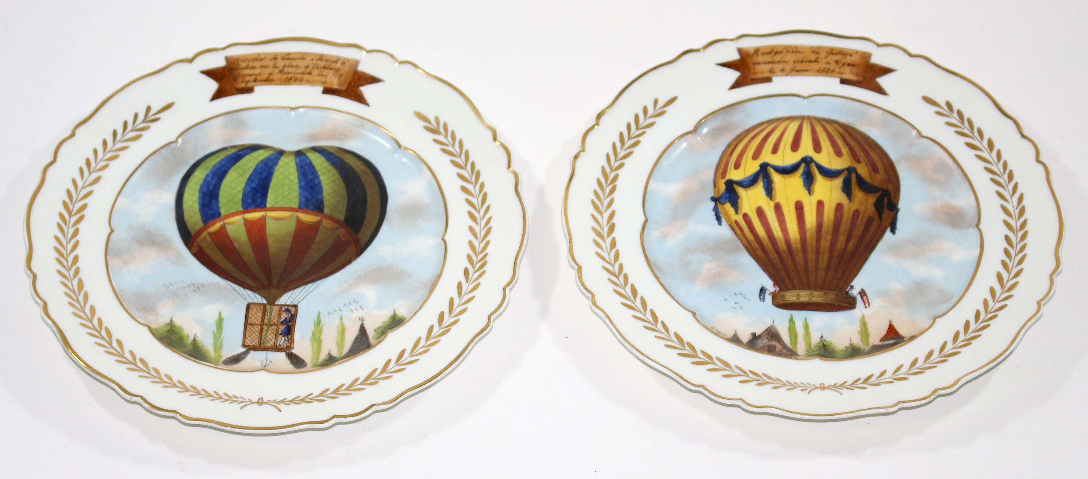 Montgolfiere Paar Teller | Bild Nr.1