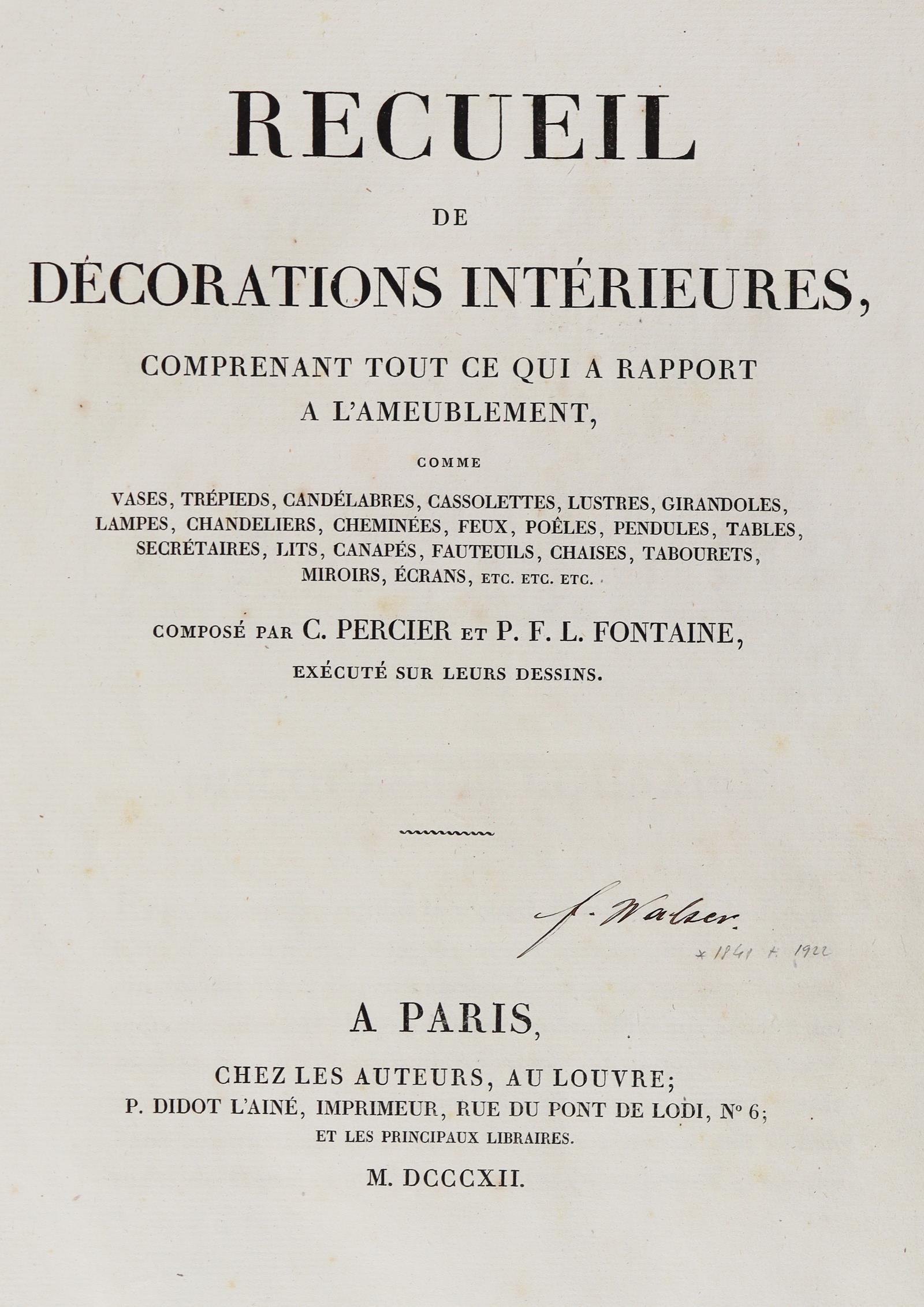 Percier,C. u. P.F.L.Fontaine. | Bild Nr.3