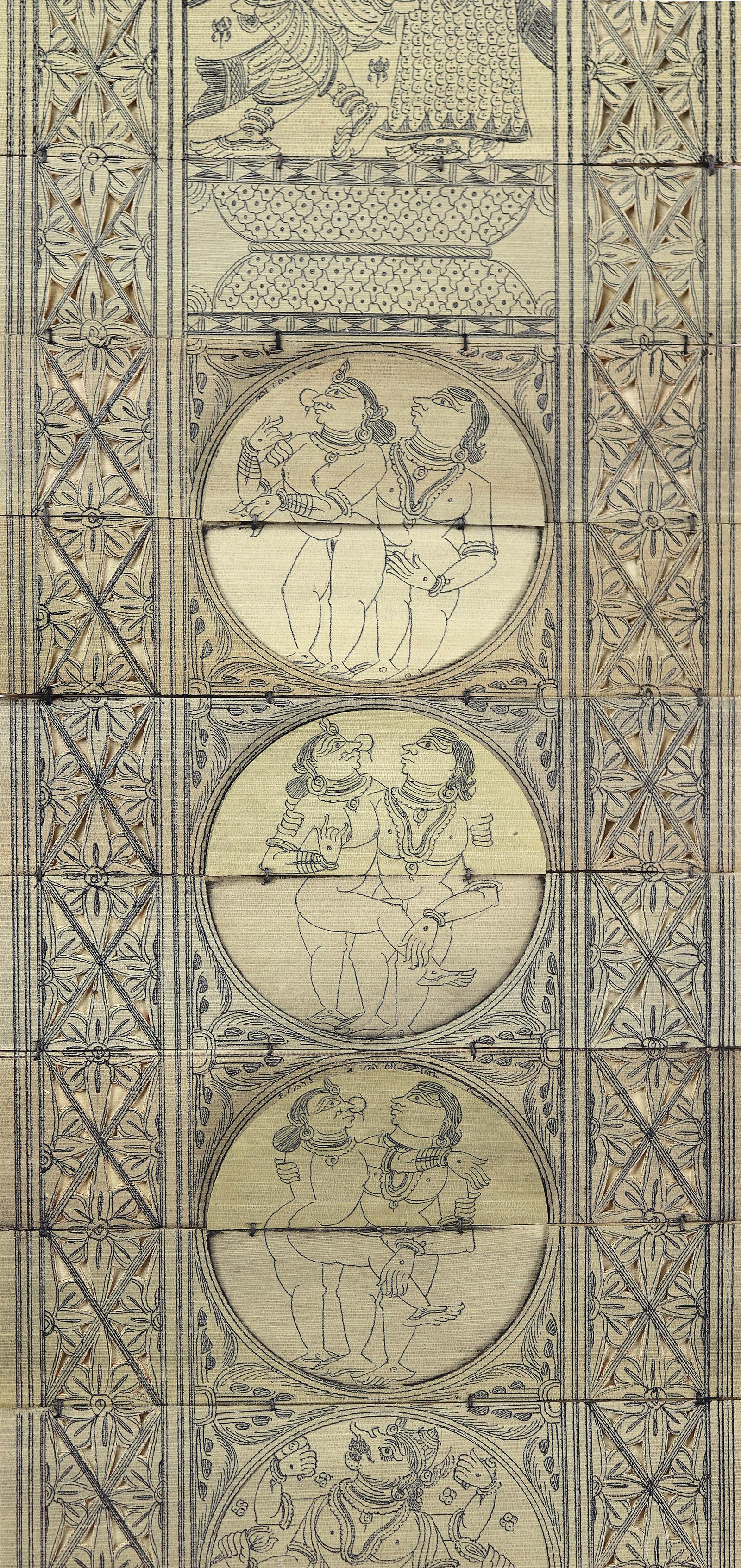 Palmblatt-Leporello, | Bild Nr.2
