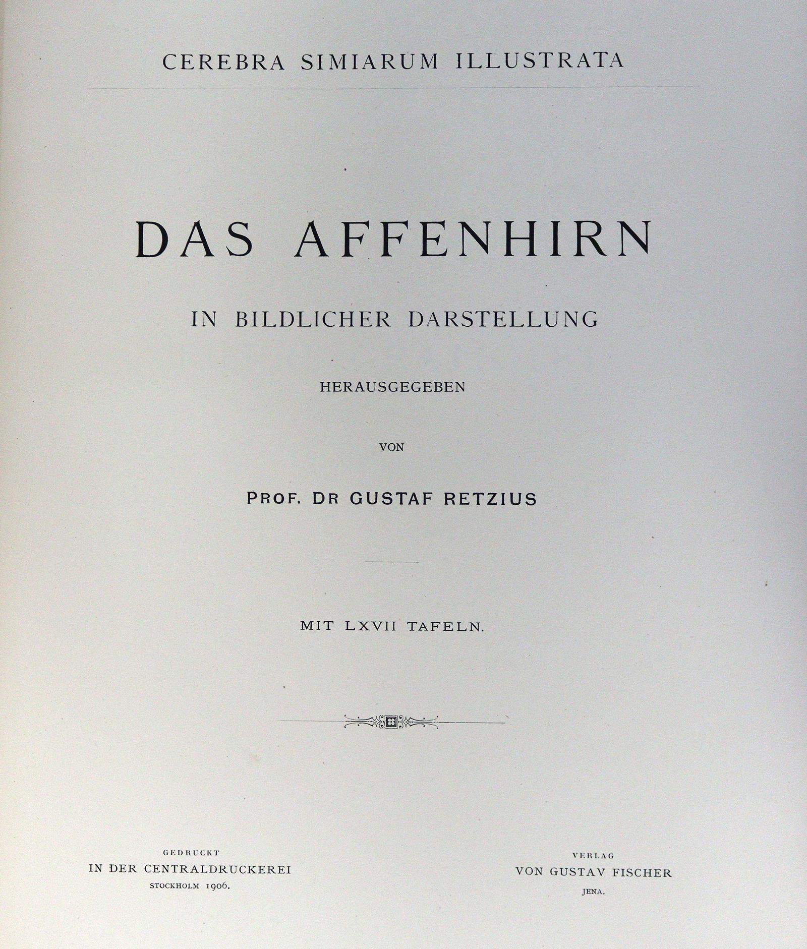 Retzius,G. (Hrsg.). | Bild Nr.1