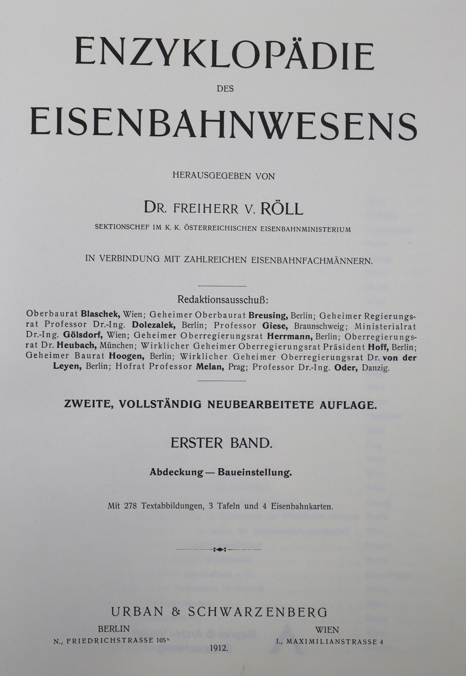 Röll,V.v. (Hrsg.). | Bild Nr.1