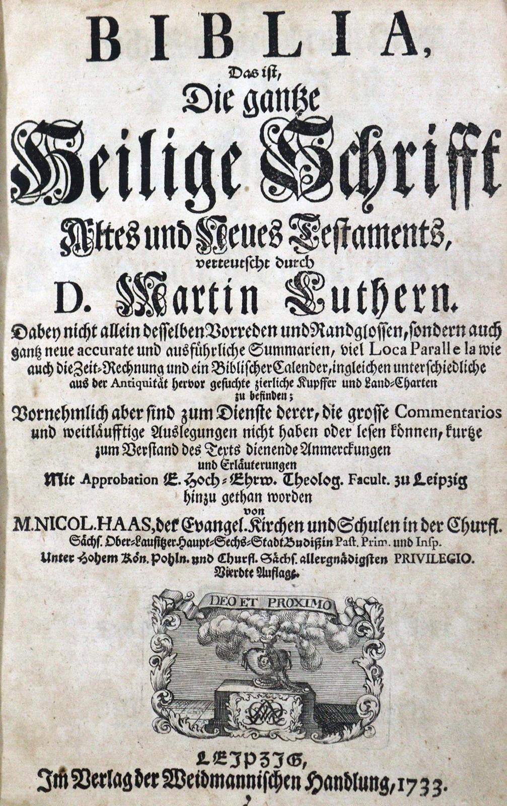 Biblia germanica. | Bild Nr.2