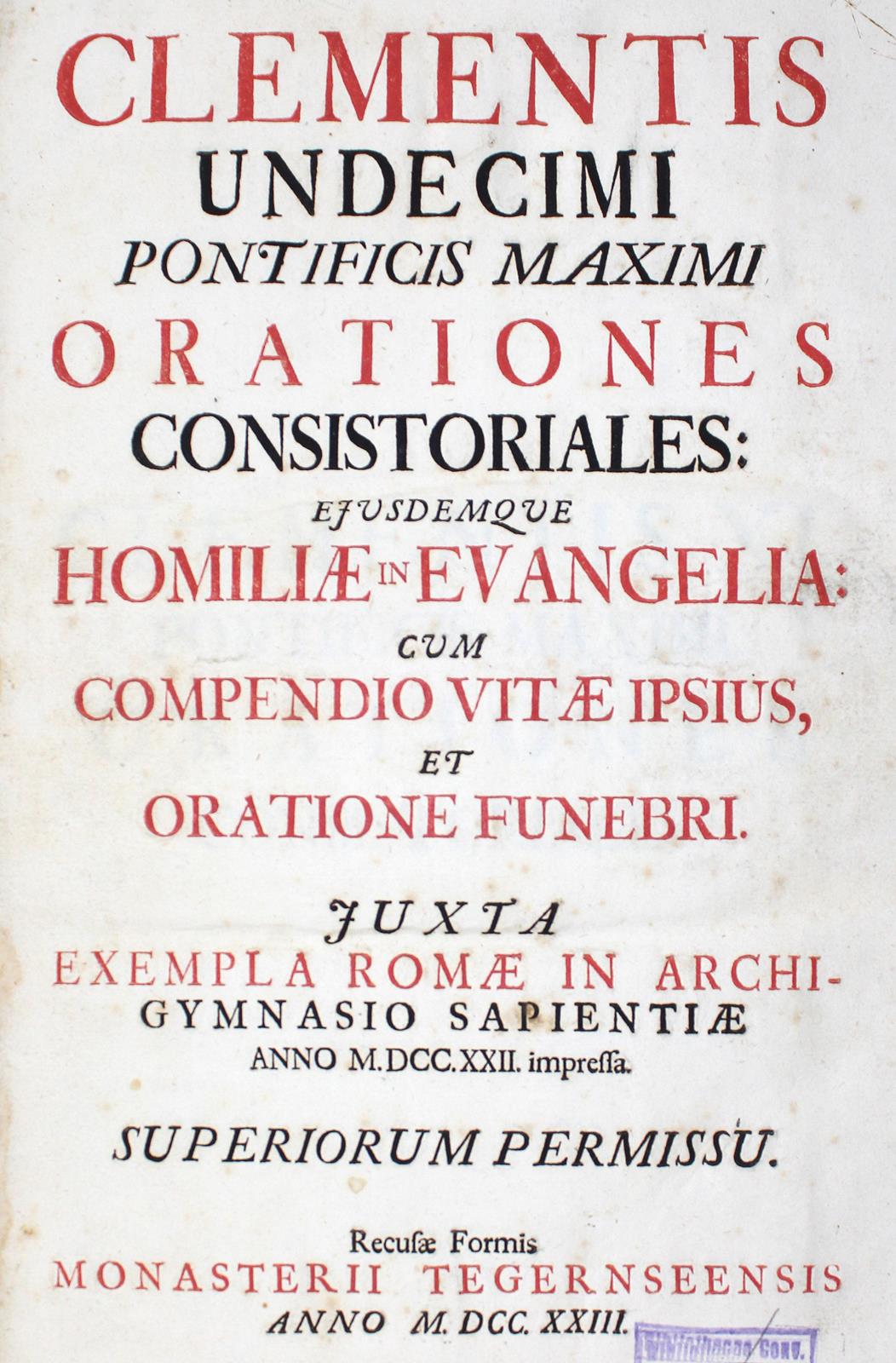 Clemens XI., Papst. | Bild Nr.1