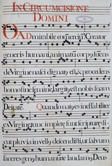Liturgische Musikhandschrift. | Bild Nr.1