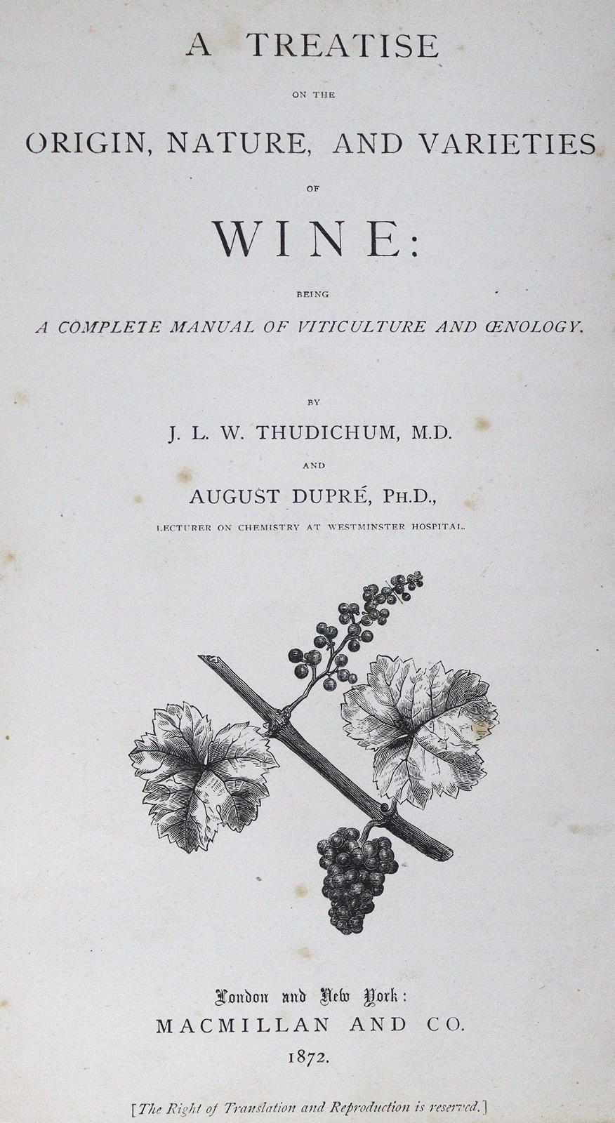 Thudichum,J.L.W. u. A.Dupre. | Bild Nr.1