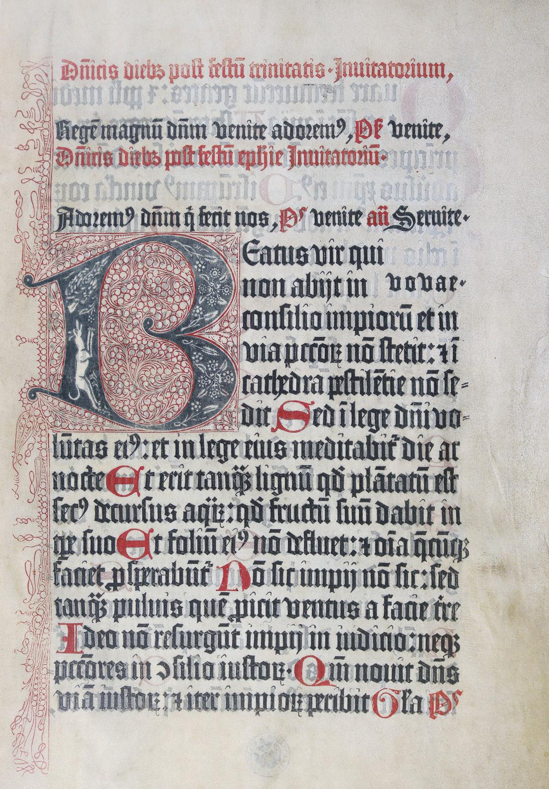 Gutenberg-Bibel von 1454, Die. | Bild Nr.2