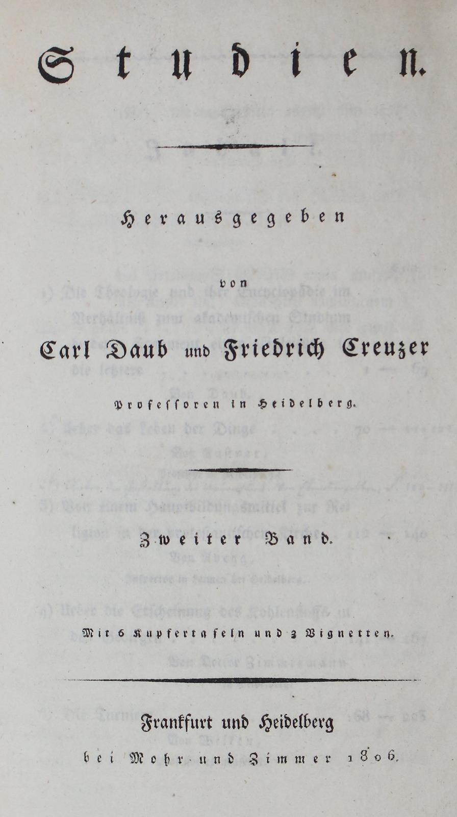 Daub,C. u. F.Creuzer (Hrsg.). | Bild Nr.1