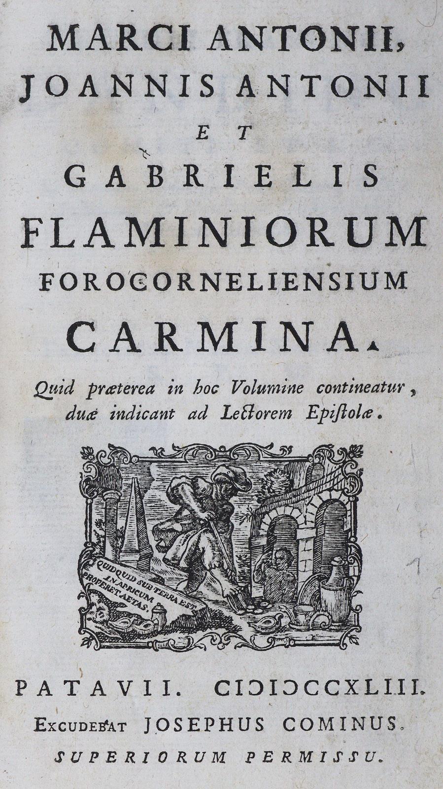 Flaminio,M.A., G.A. u. G. | Bild Nr.1