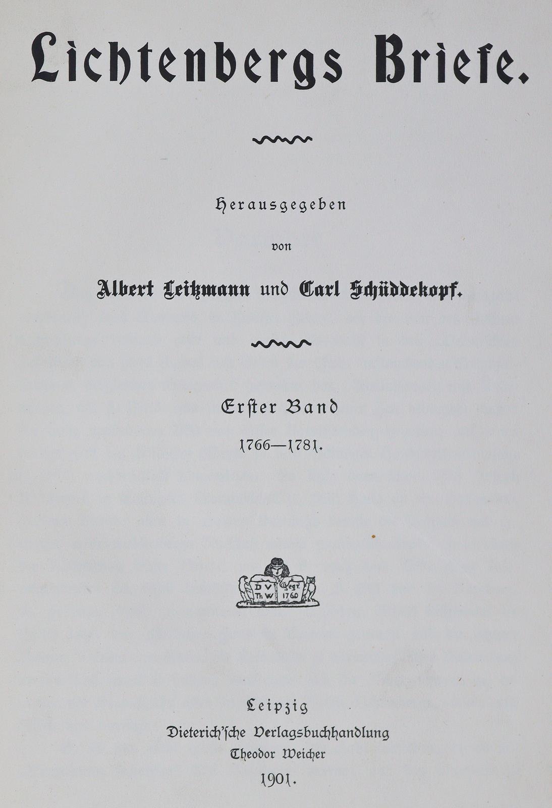 Leitzmann,A. u. C.Schüddekopf. | Bild Nr.1