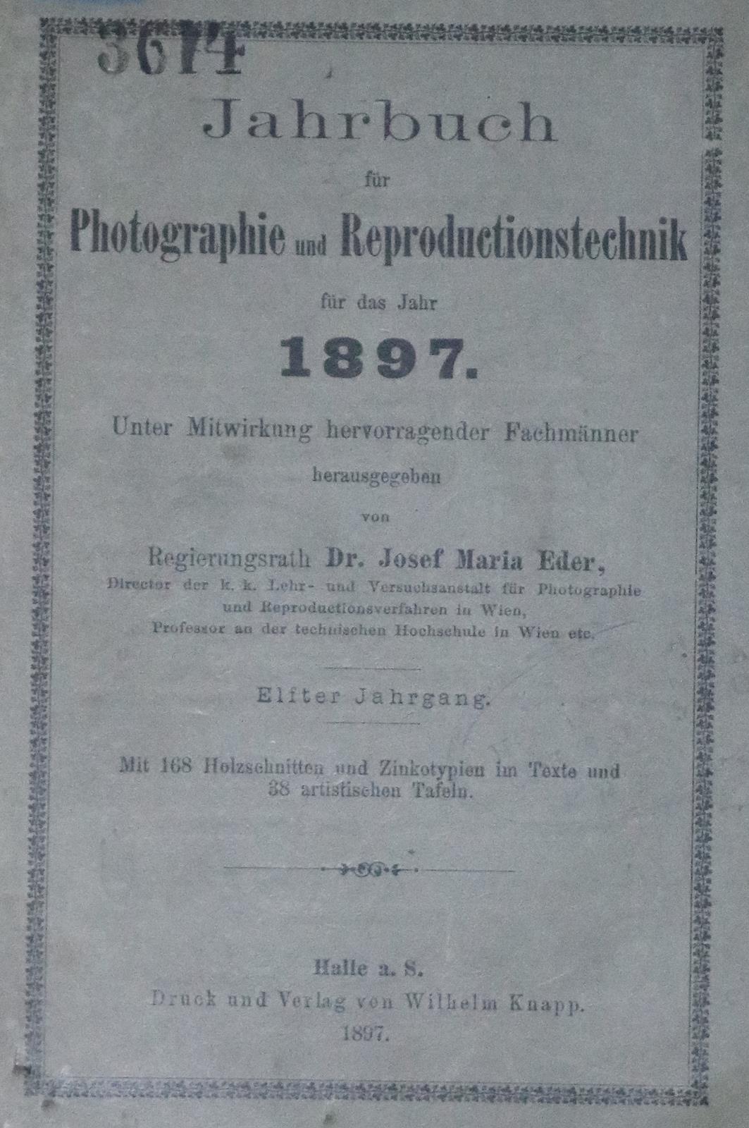 Jahrbuch für Photographie und Reproductionstechnik. | Bild Nr.1