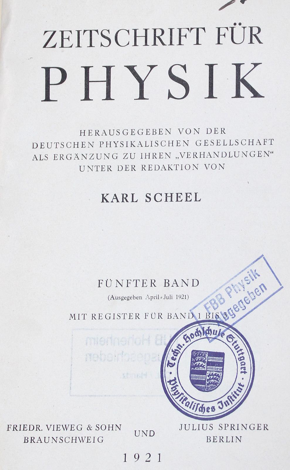 Scheel,K. (Hrsg.). | Bild Nr.1