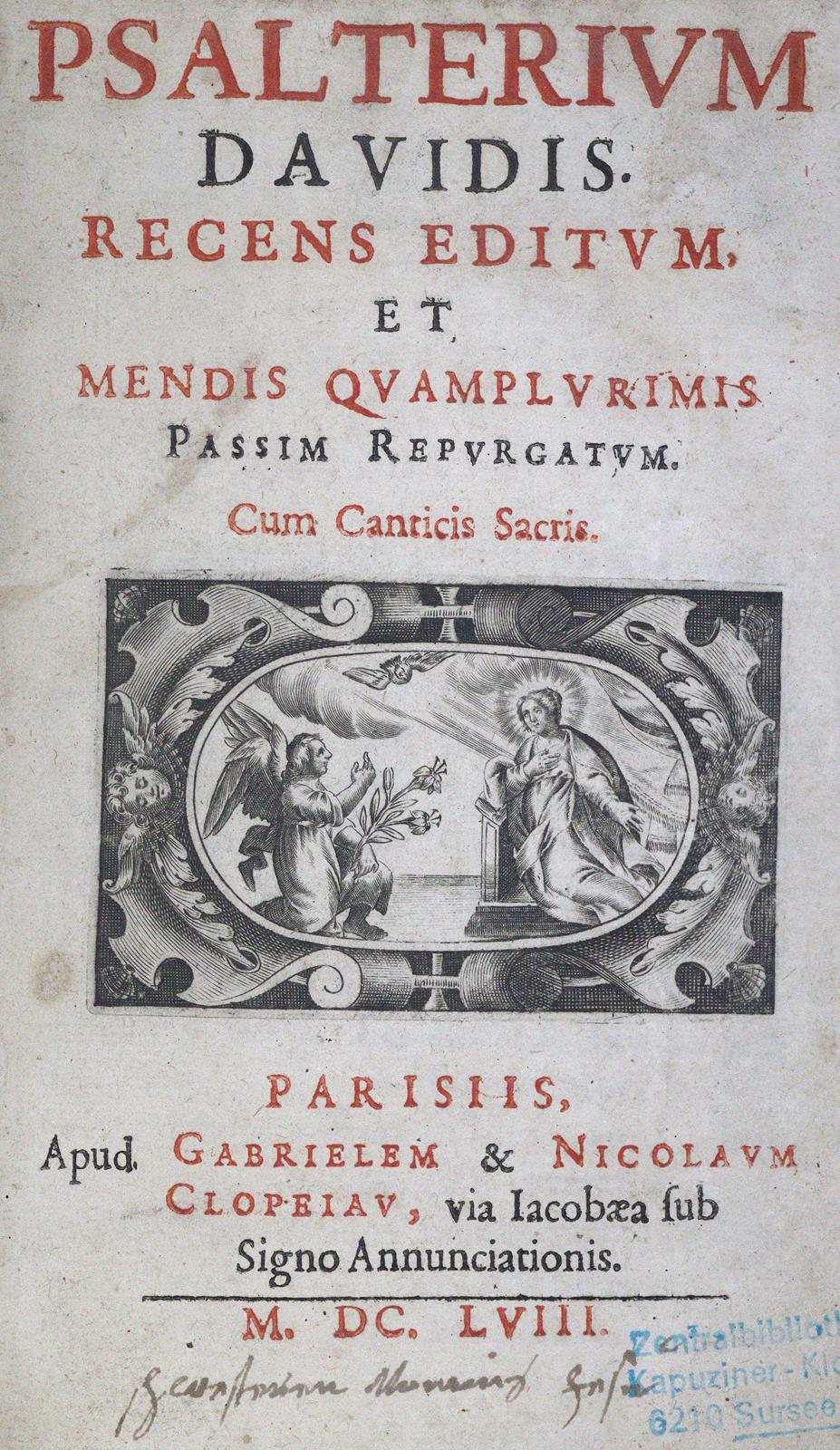 Psalterium Davidis, | Bild Nr.1