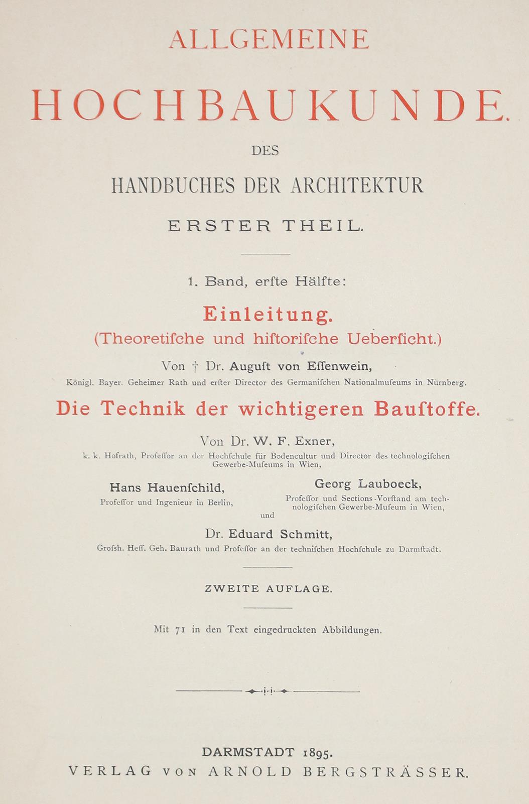 Handbuch der Architektur. | Bild Nr.1