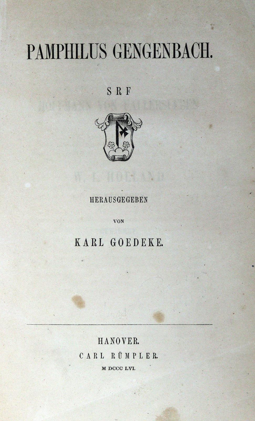 Goedeke,K. (Hrsg.). | Bild Nr.1