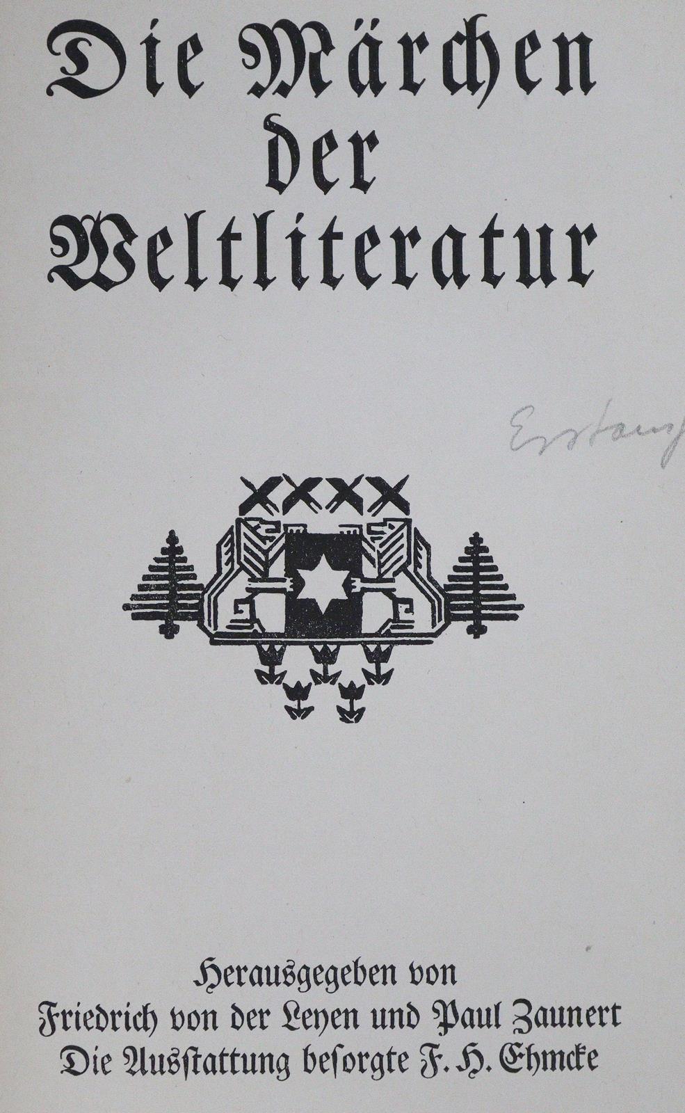 Leyen,F.v.d. u. P.Zaunert (Hrsg.). | Bild Nr.1