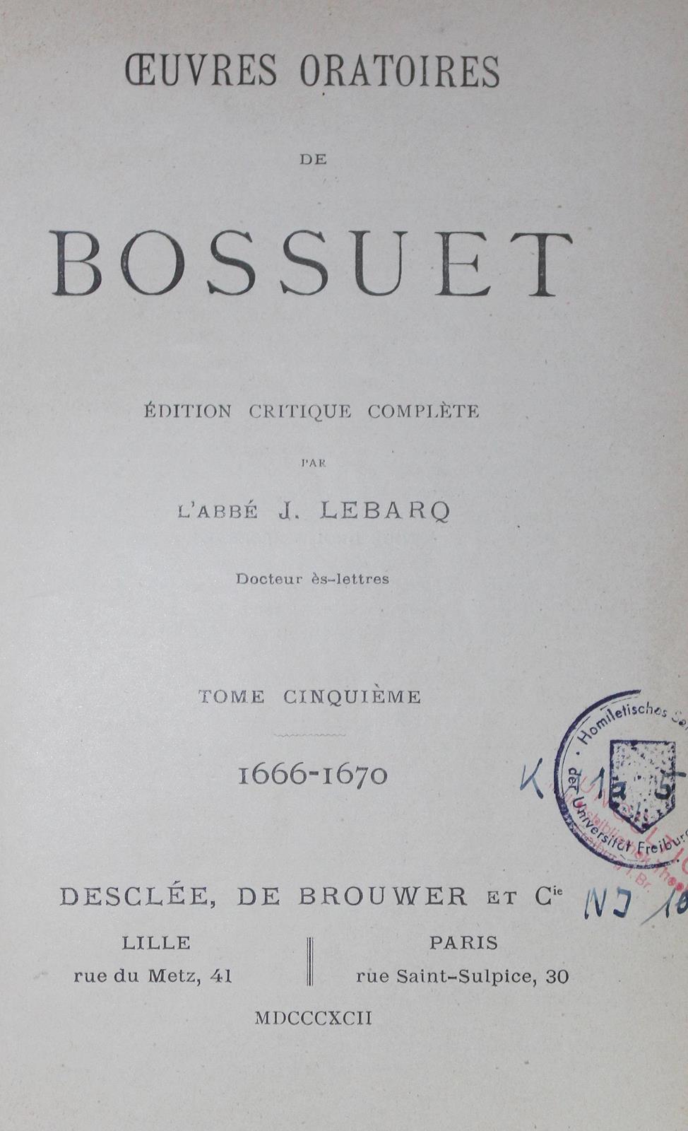 Bossuet,J.B. | Bild Nr.1
