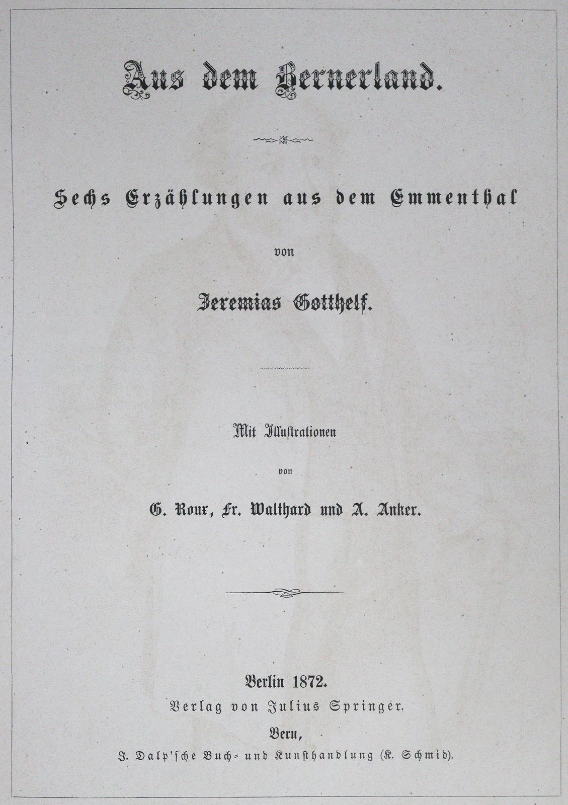 Gotthelf,J. (d.i. A.Bitzius). | Bild Nr.1