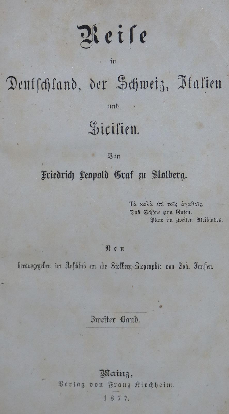 Stolberg,F.L. zu. | Bild Nr.1