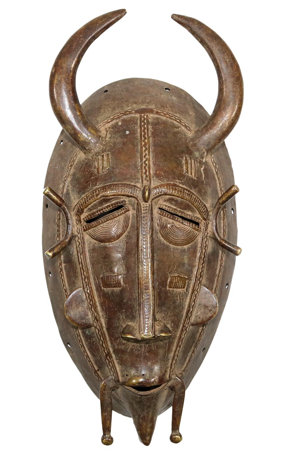 Bronzemaske der Senufo. | Bild Nr.1