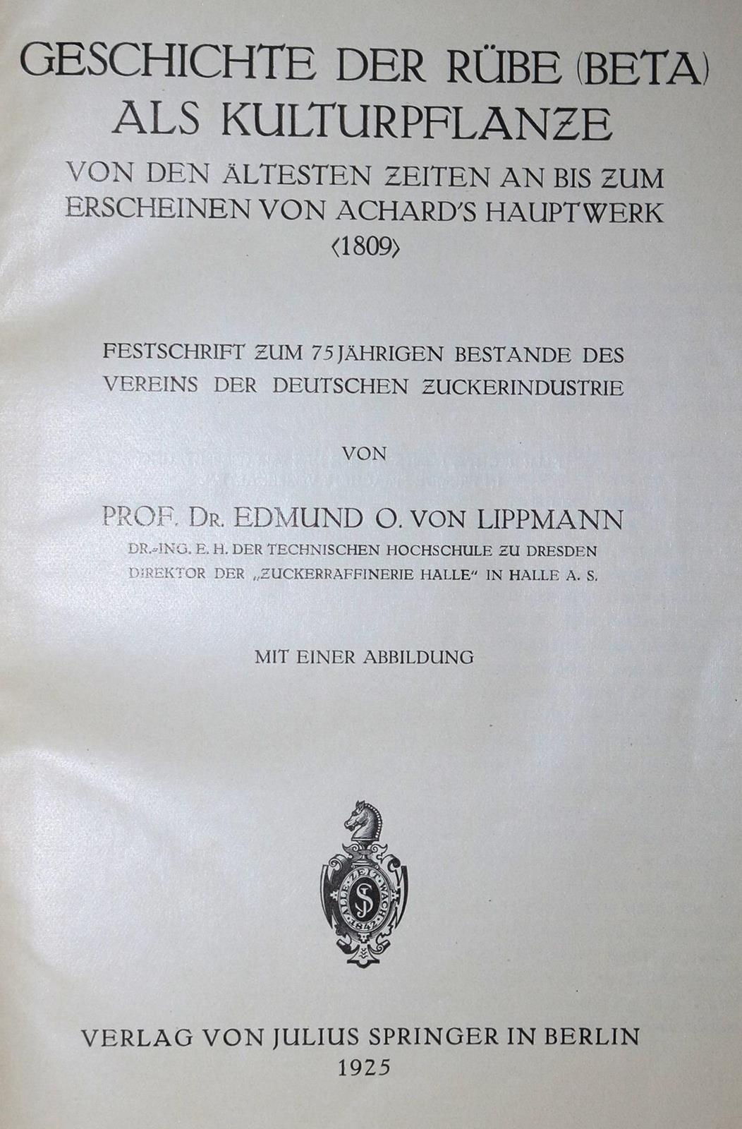 Lippmann,E.O.v. | Bild Nr.2