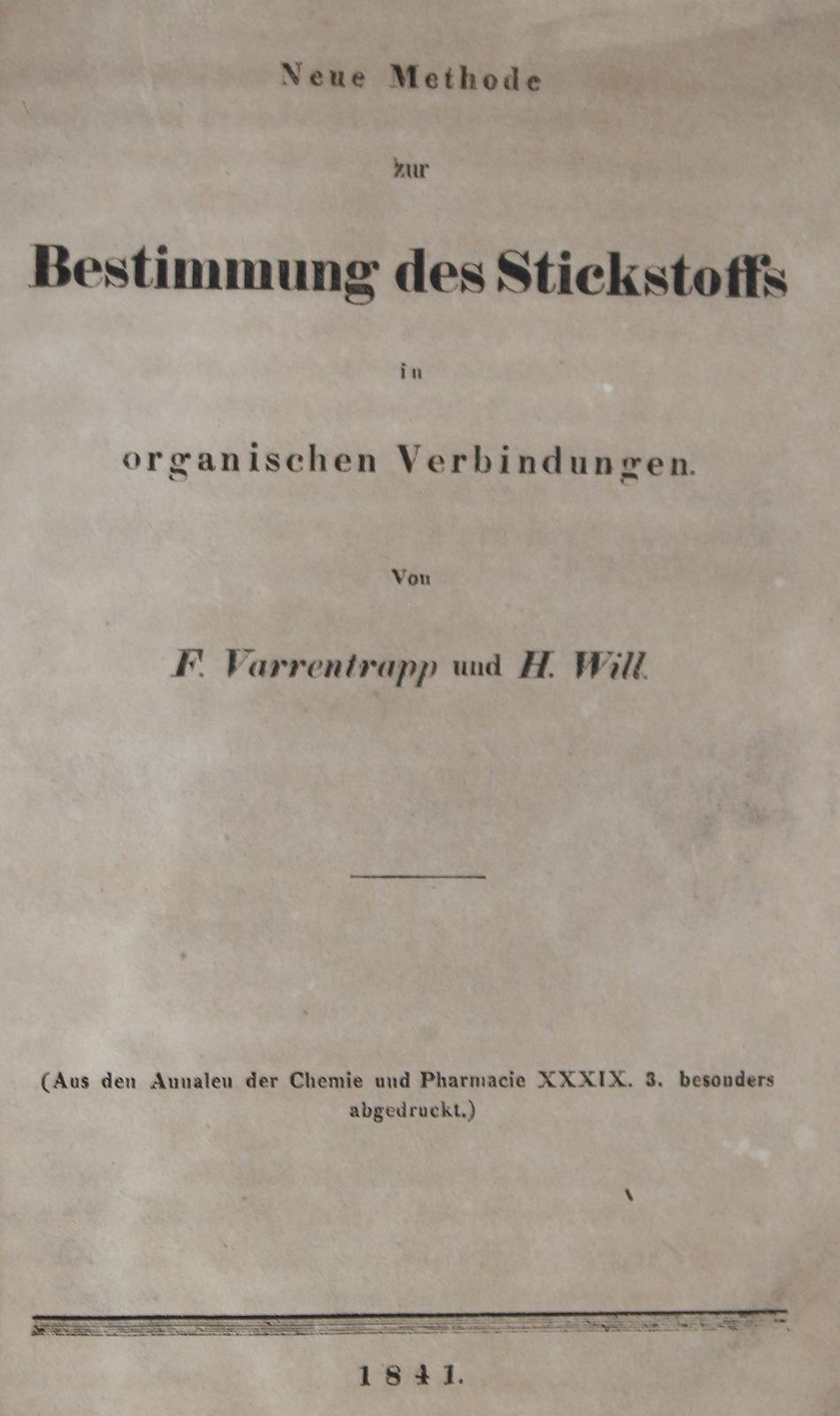 Varrentrapp,F. u. H.Will. | Bild Nr.1