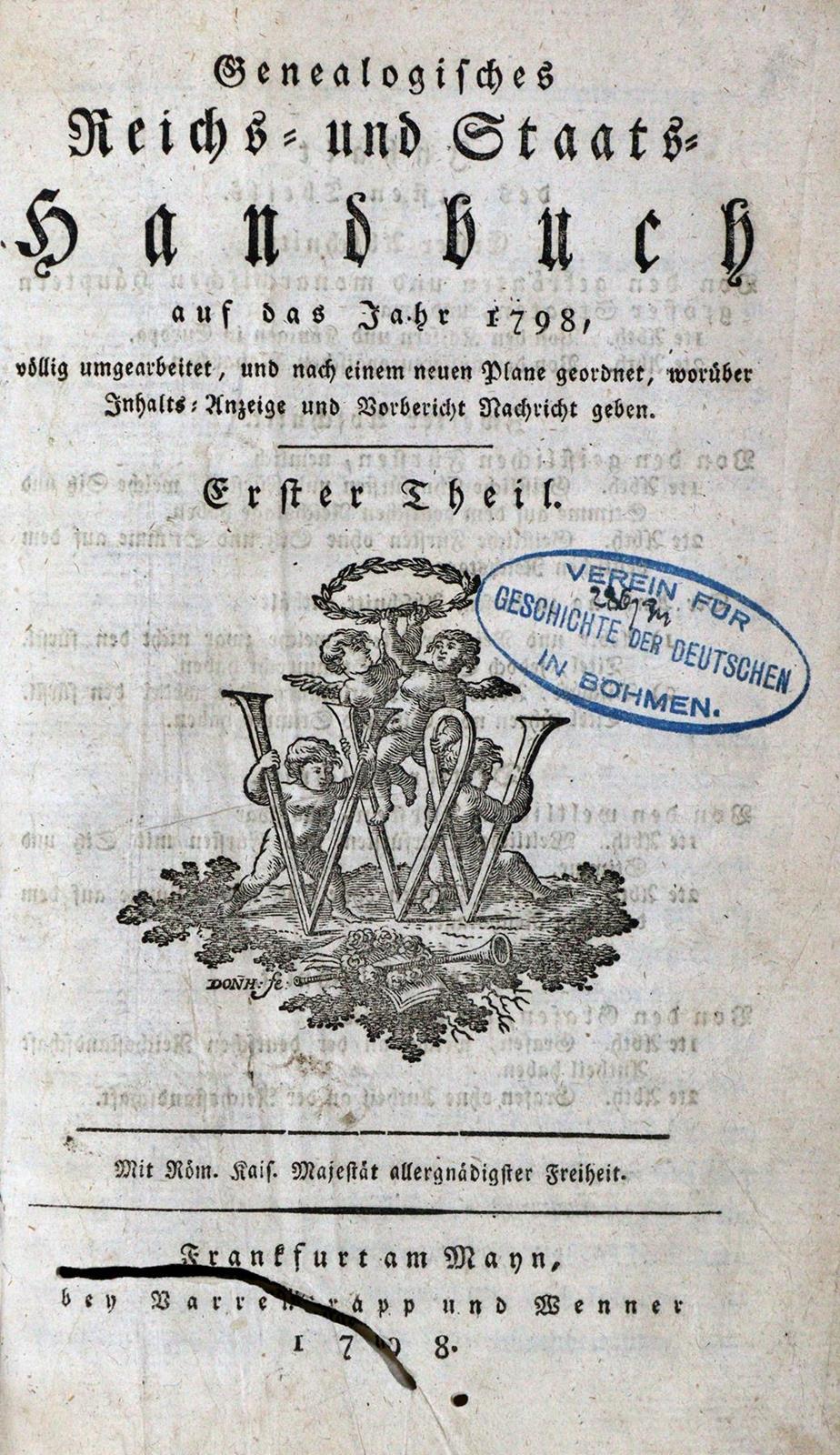 Genealogisches Reichs- und Staats-Handbuch | Bild Nr.1