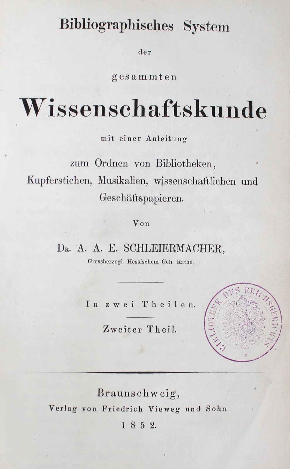 Schleiermacher,A.A.E. | Bild Nr.1